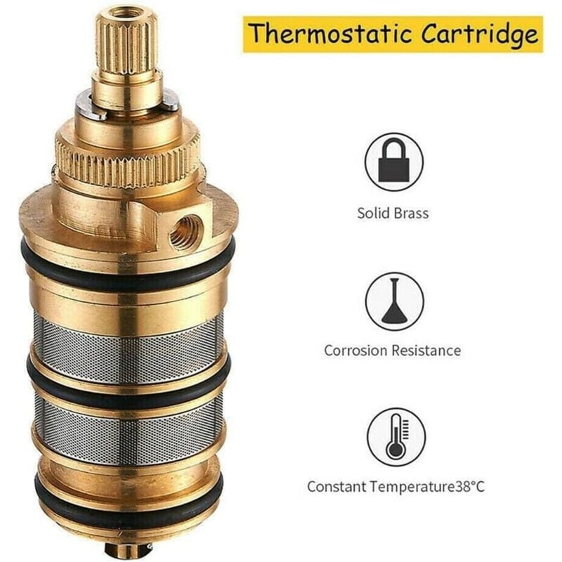 Kit de réparation en laiton avec cartouche thermostatique - pour mitigeur de douche - 5