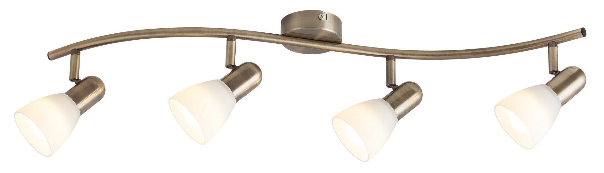 Reflektor sufitowy spot natynkowy Soma listwa brązowo-biały 4xE14x40W wym: 18 x 70 x 8 cm metal Rabalux