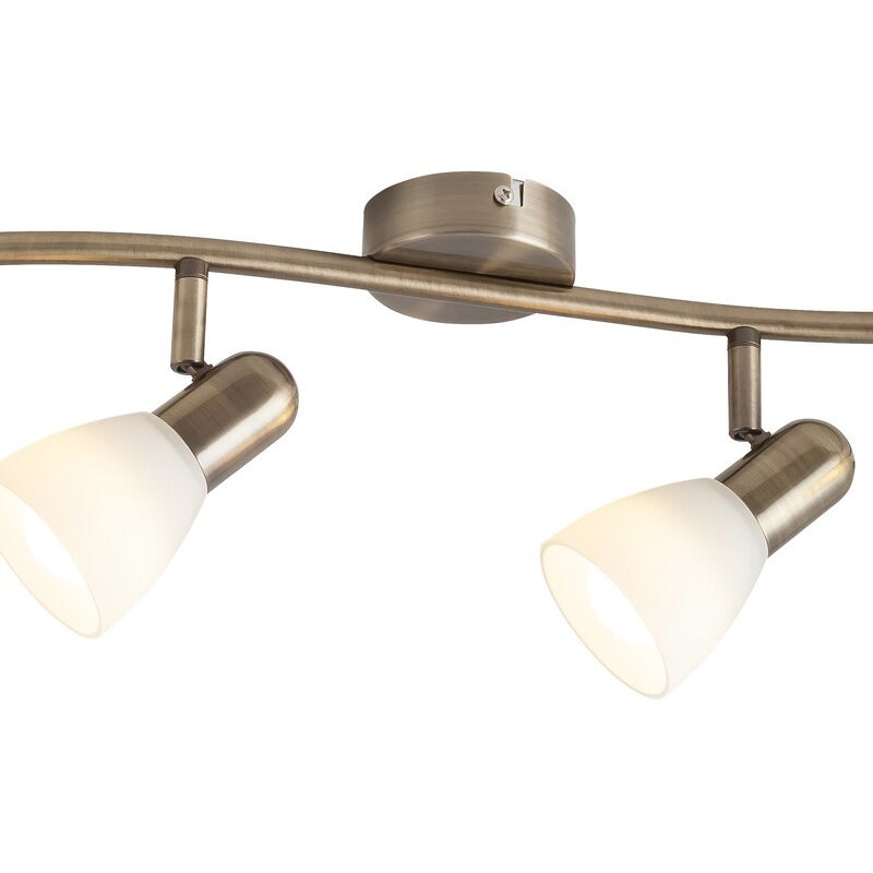 Reflektor sufitowy spot natynkowy Soma listwa brązowo-biały 4xE14x40W wym: 18 x 70 x 8 cm metal Rabalux