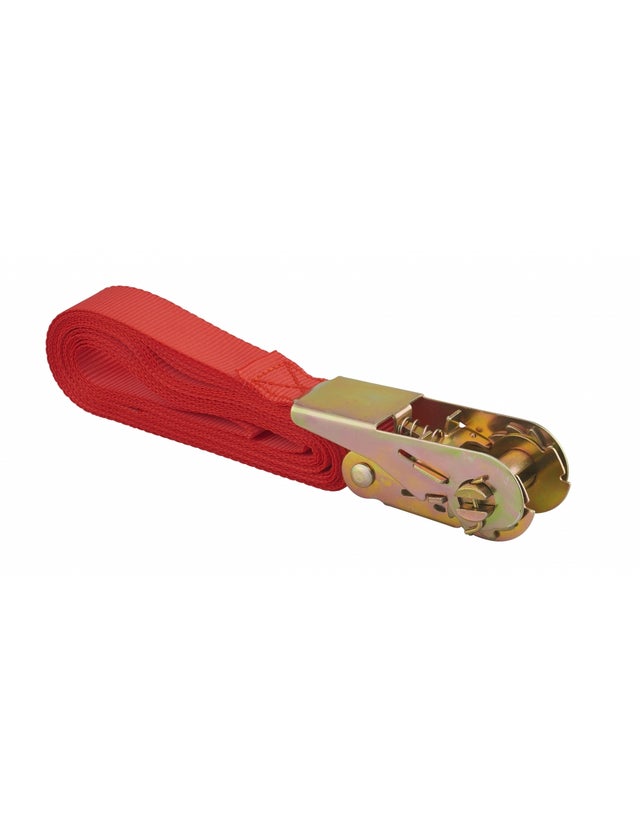 Sangle de serrage, 5m, à cliquet, rouge - THIRARD