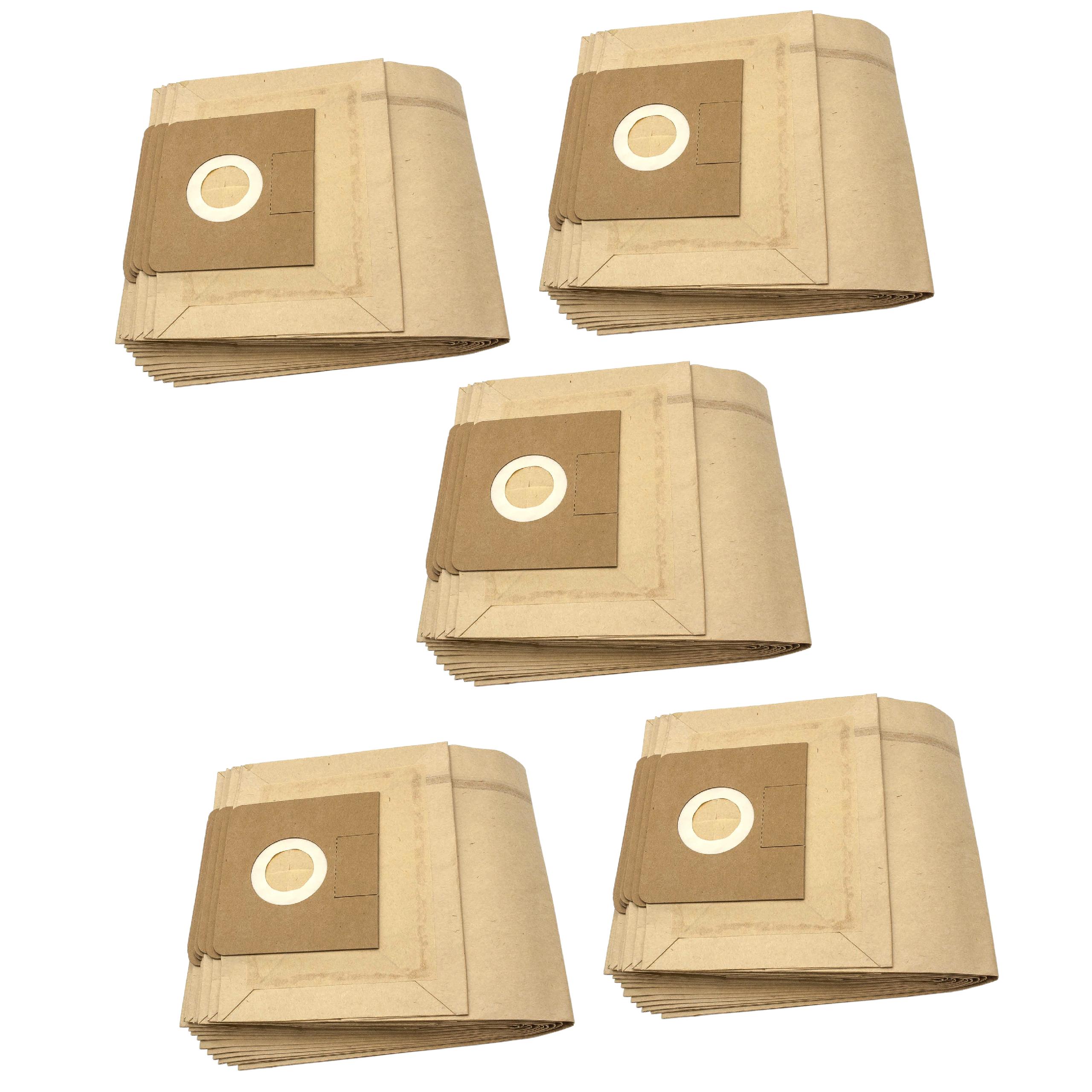 vhbw 50x sacs remplacement pour Kärcher 6.904-259.0, 6.904-351.0, 6.904-406, 6.904-407, 6.904-409, 6.906-101 pour aspirateur - papier, marron - 2