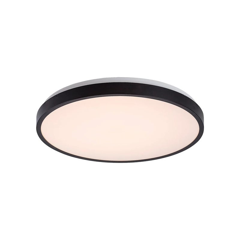 Plafon Alenzo okrągły czarno-biały LED 36W 3000K-6000K 2390lm z pilotem wym: 6,5 x 42 cm IP44 tworzywo sztuczne Rabalux