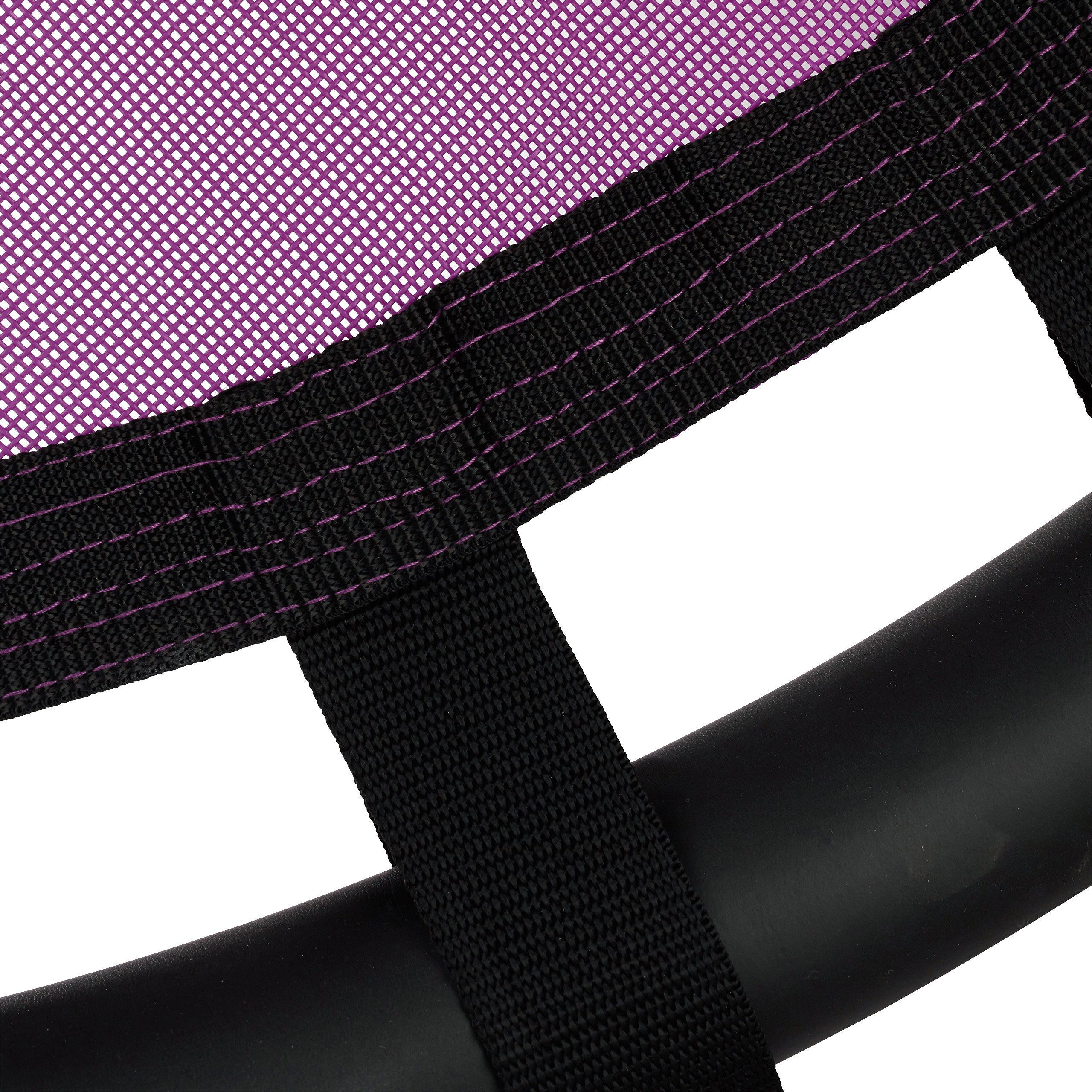 Balançoire nid d'oiseau rond 80 cm à suspendre panier enfant adulte jardin extérieur 100 kg, violet, Relaxdays - 8