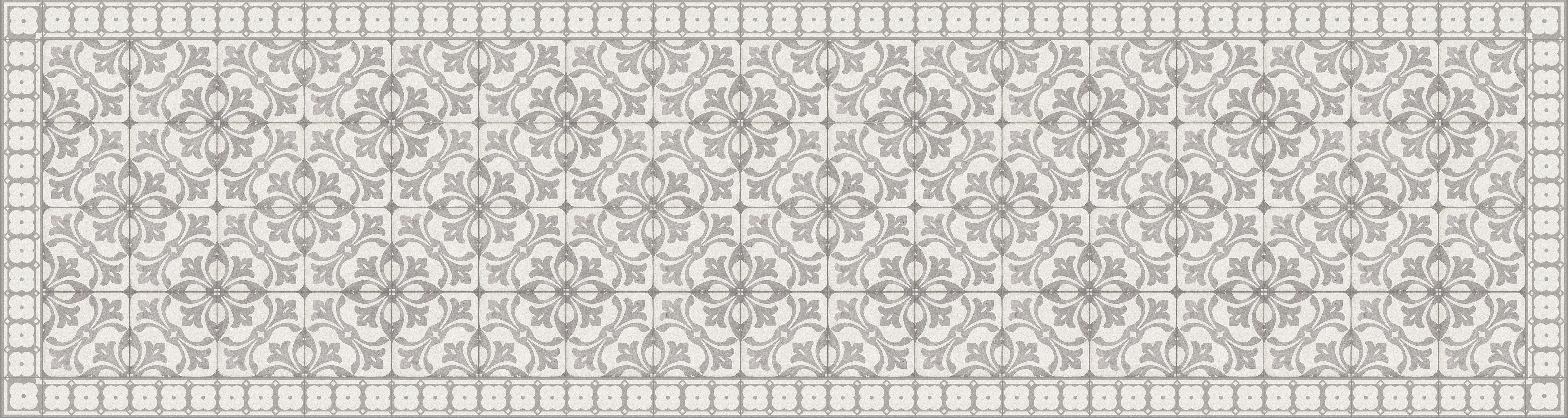 Dywan winylowy Ninette 80x300 cm - antypoślizgowy dywan z PVC, gładki nadruk, winylowy dywan do kuchni lub salonu, zmywalny