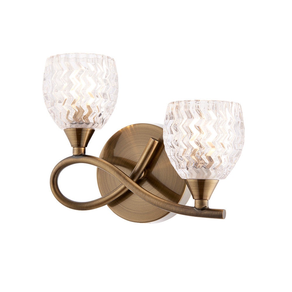 Kinkiet BOYER antyczny mosiężny 2xG9x15W metal wym:16,5x21,5x9,5cm IP20 Endon