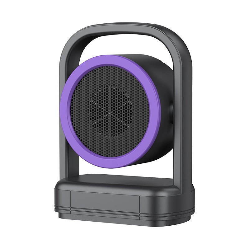 Przenośny grzejnik biurowy, mały elektryczny grzejnik biurowy do domu, szary, 21,5 x 12,6 x 30 cm, norma europejska