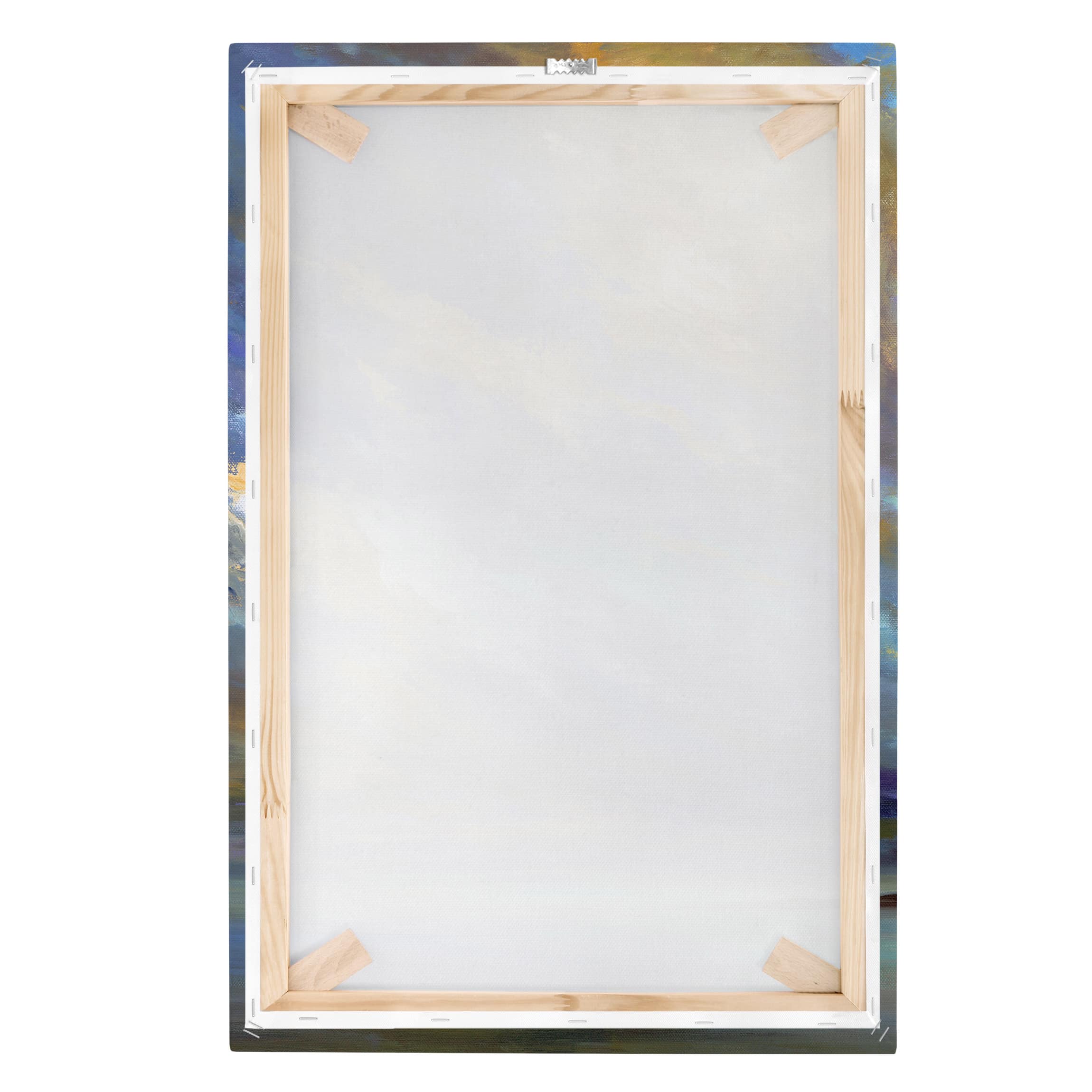 Impression sur toile tableau sur toile châssis bleu ciel plage mer abstrait peinture 300 cuisine chambre à coucher salon couloir 60 x 90 cm - 7