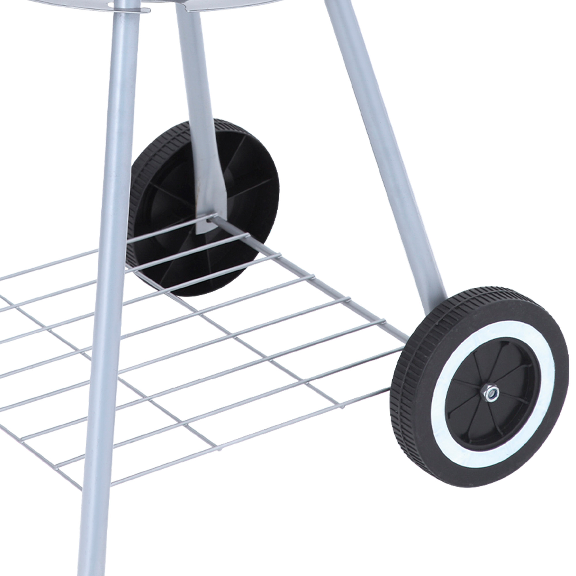 Barbacoa carbón portátil con dos parrillas Aktive - 7