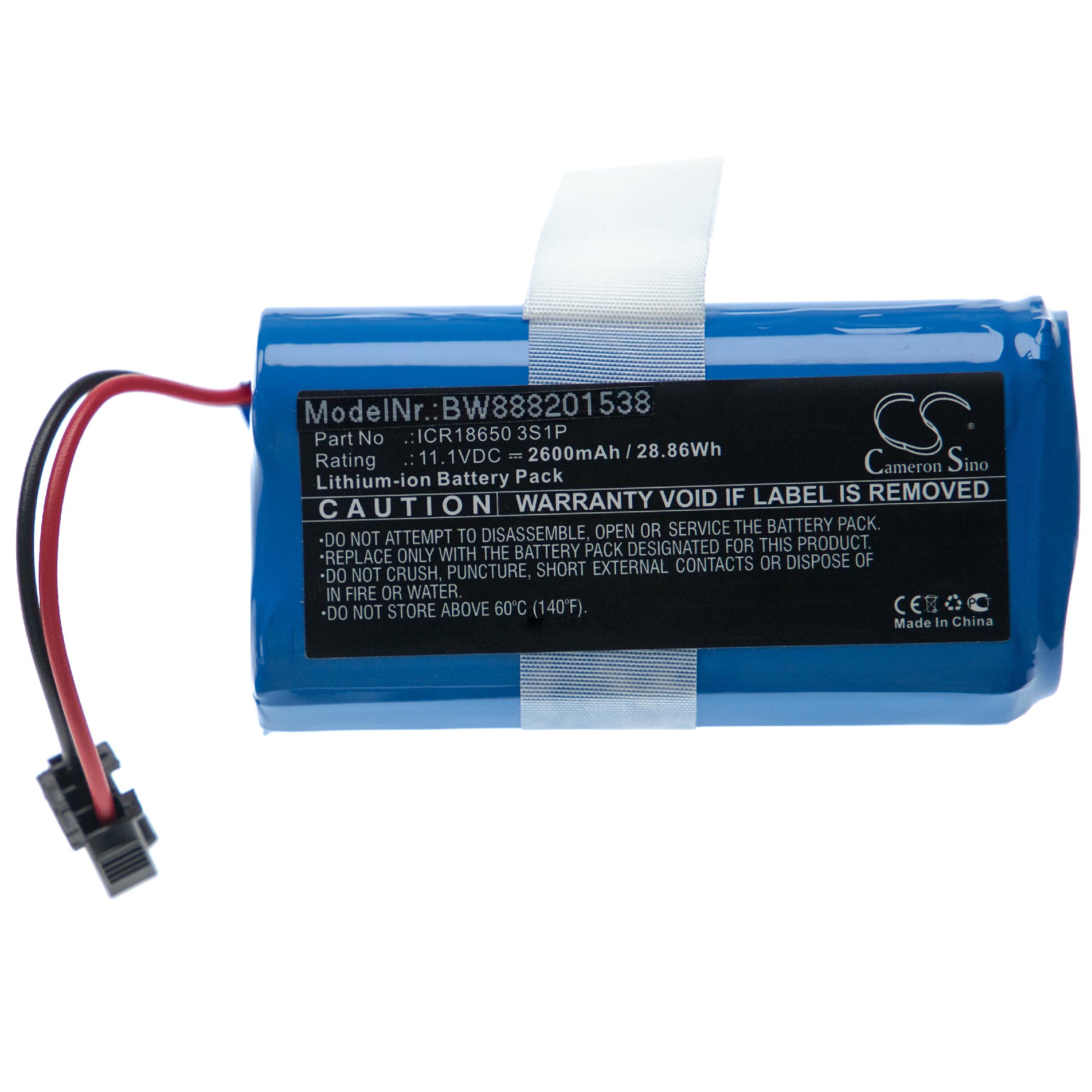 Vhbw batteria compatibile con Ecovacs CEN330, CR330, CR333 aspirapolvere home cleaner (2600mAh, 11,1V, Li-Ion) | Leroy Merlin