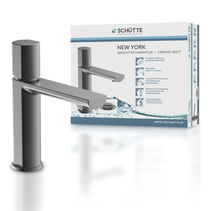 Grifo De Lavabo De Pared Schütte Los Ángeles - Cromado, Con Caño De 210 Mm, Fácil De Limpiar Y Resistente A La Cal