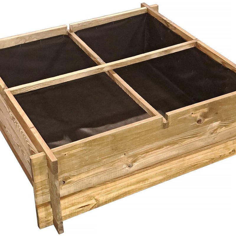 Kwadratowy ogródek warzywny "Aroma" - 100 x 100 x 30 cm