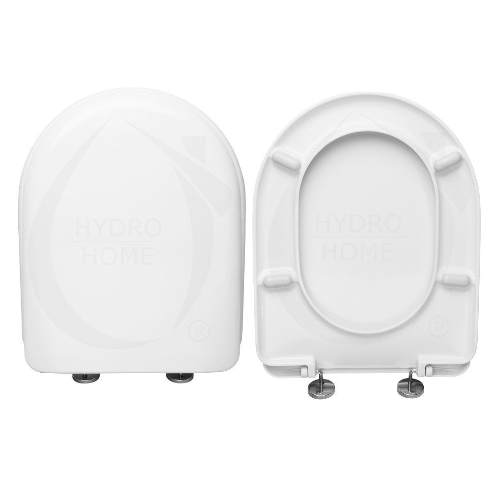 Copriwater Per DOLOMITE ALPINA/QUADRARCO AVVOLGENTE - Termoindurente Bianco Con Cerniere Inox, Normale O Soft Close, Made In Italy - 2