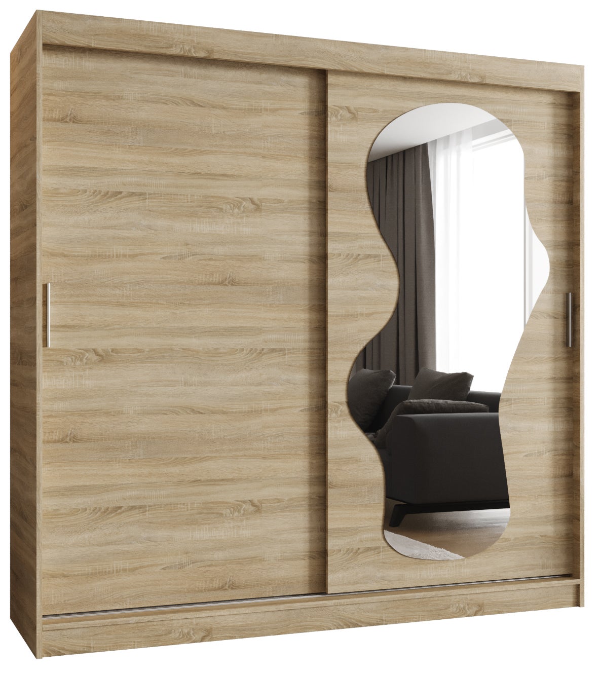 Szafa przesuwna garderoba ULTRA 200 x 62 x 200 cm Sonoma