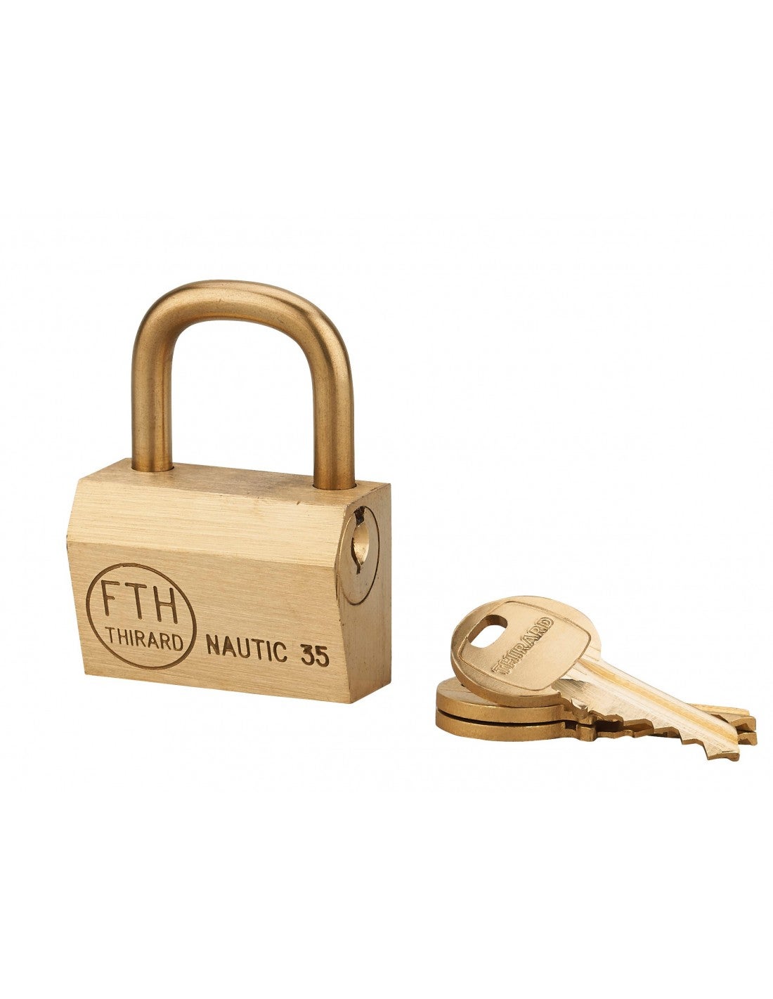 Cadenas NAUTIC 68, anse laiton, 3 clés THIRARD 168552