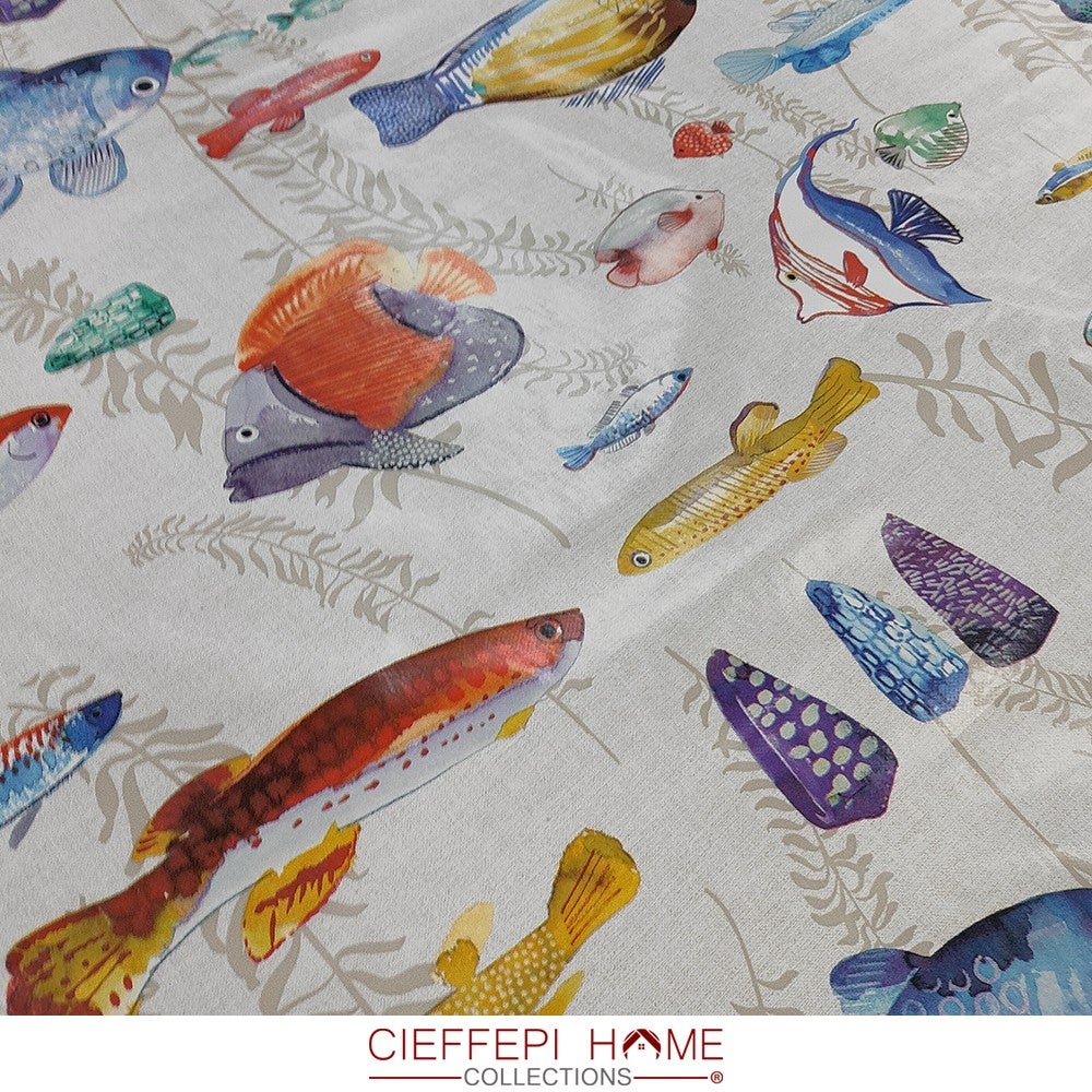 PROCIDA 004 Tovaglia plastificata in PVC stampato 345 gr/m2- varie fantasie e misure - 140x400 cm - 2