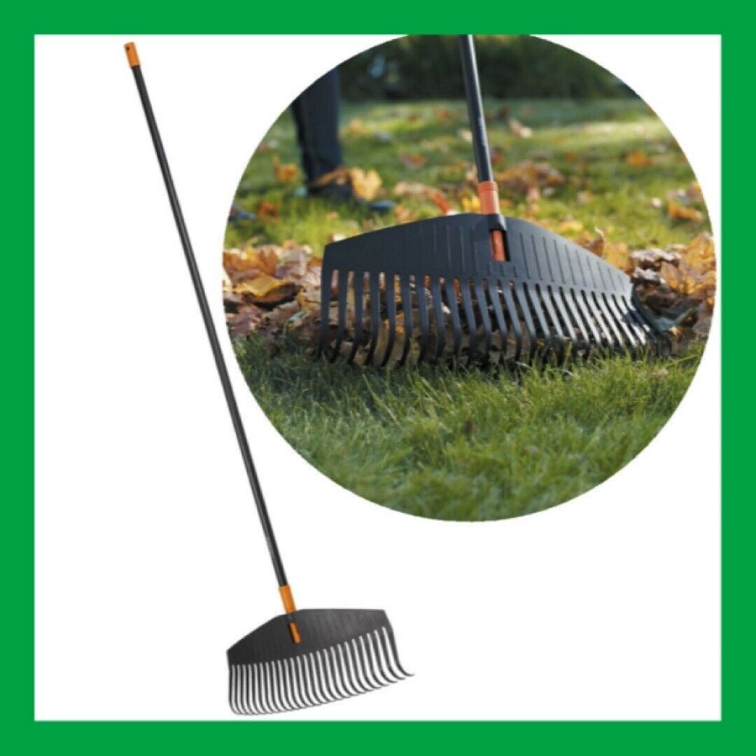 FISKARS - Scopa Foglie Solid, Denti Resistenti E Flessibili, 51 Cm - Foto 5