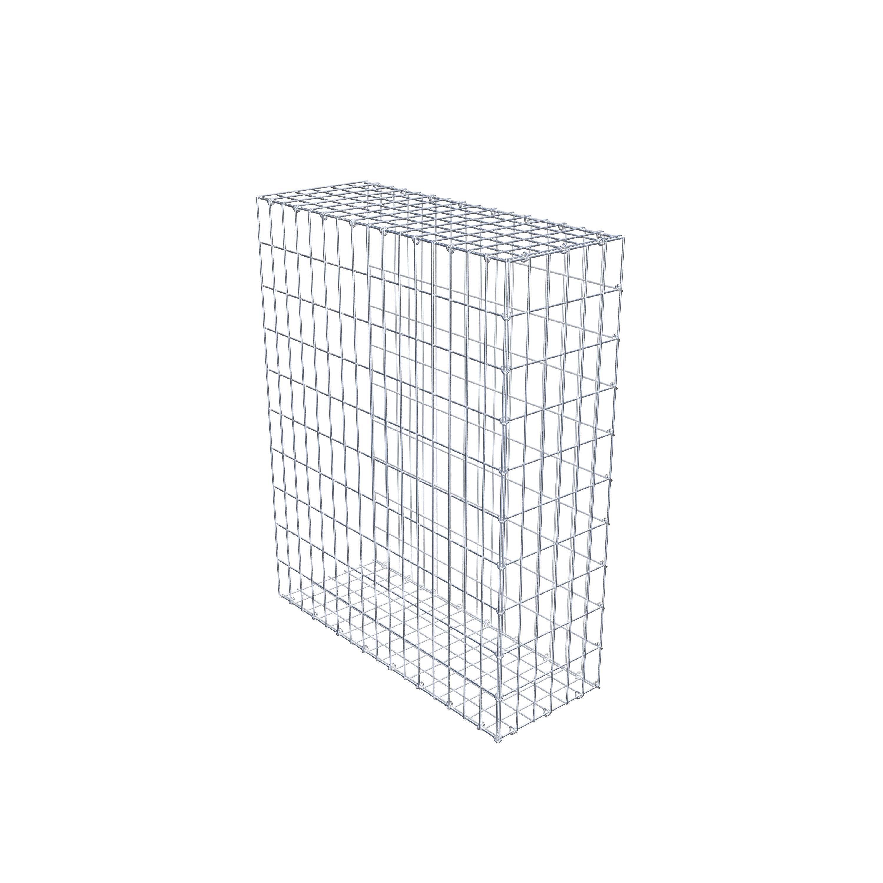 Gavión para alargar en acero galvanizado 100x80x30cm (LxAxP), malla 5 x 10cm, Anillo en C, sin rejilla frontal - 6