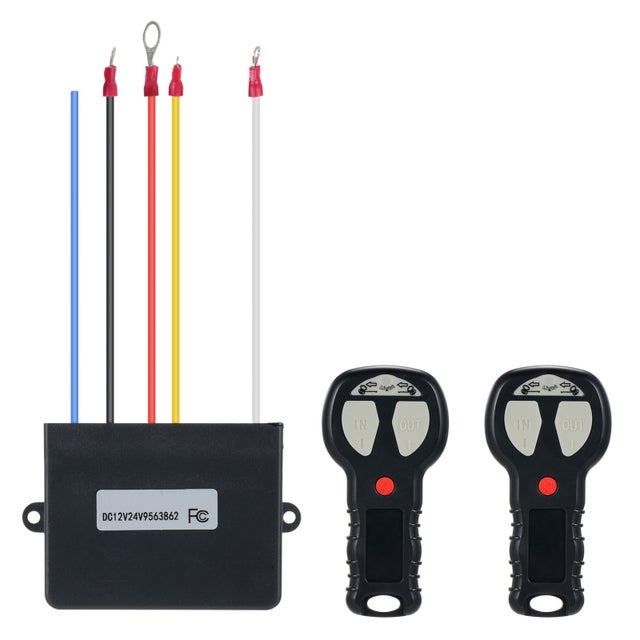 Kit Télécommande Sans Fil Pour Treuil 12V Akozon - Portée 50 Pieds, Contrôle à Distance Puissant Pour Camion, ATV Et Véhicules Tout-Terrain