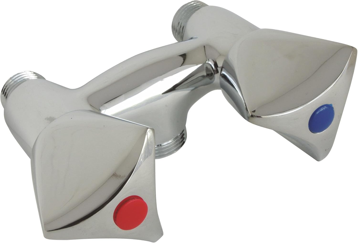 Broma con acabado cromado - distancia entre centros 150 mm - cabezal de válvula