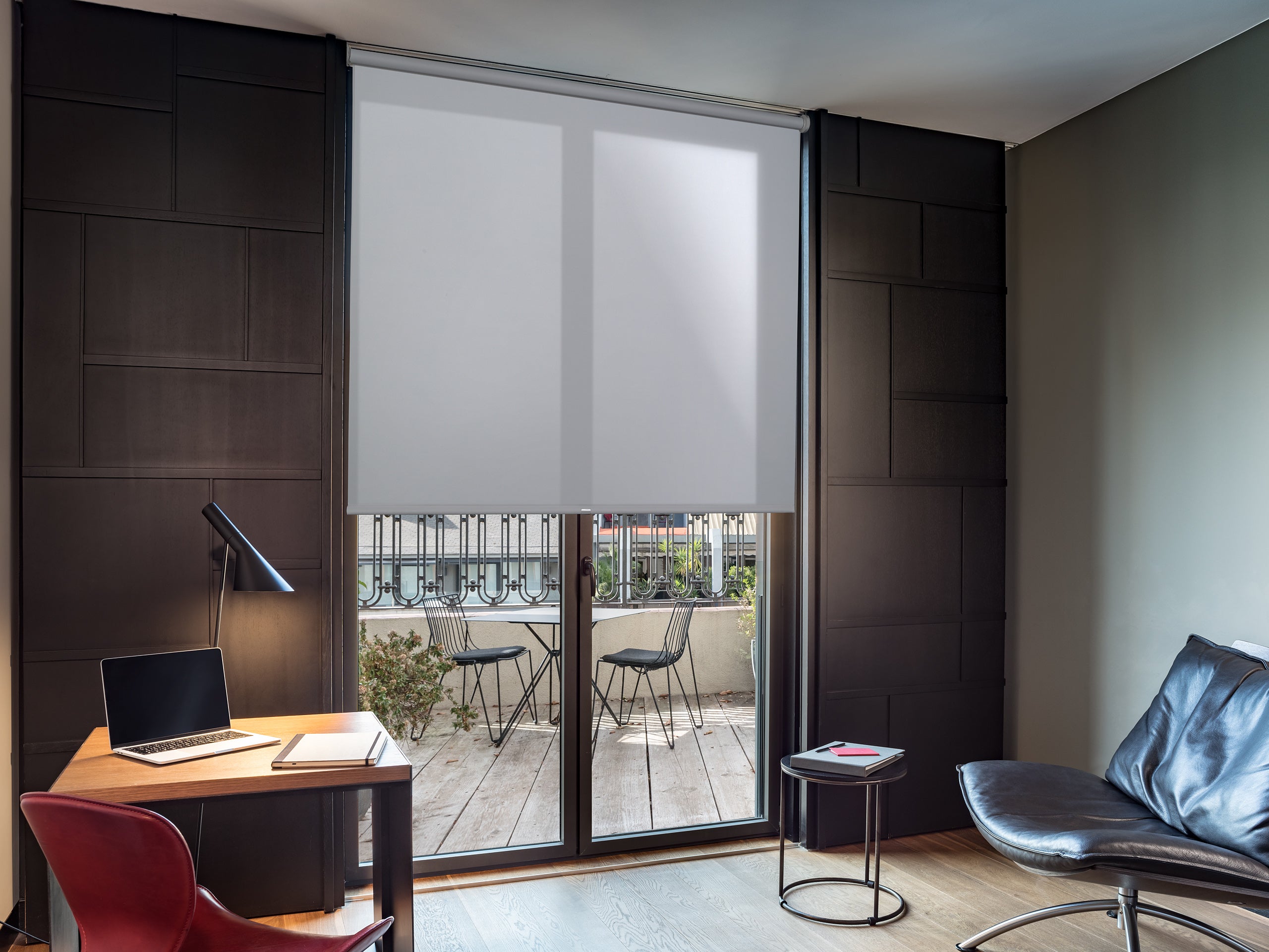 Easydeco - estor enrollable daylight translúcido (gris, 85_x_250_cm) | tamaño tela 81,5 x 250 cm