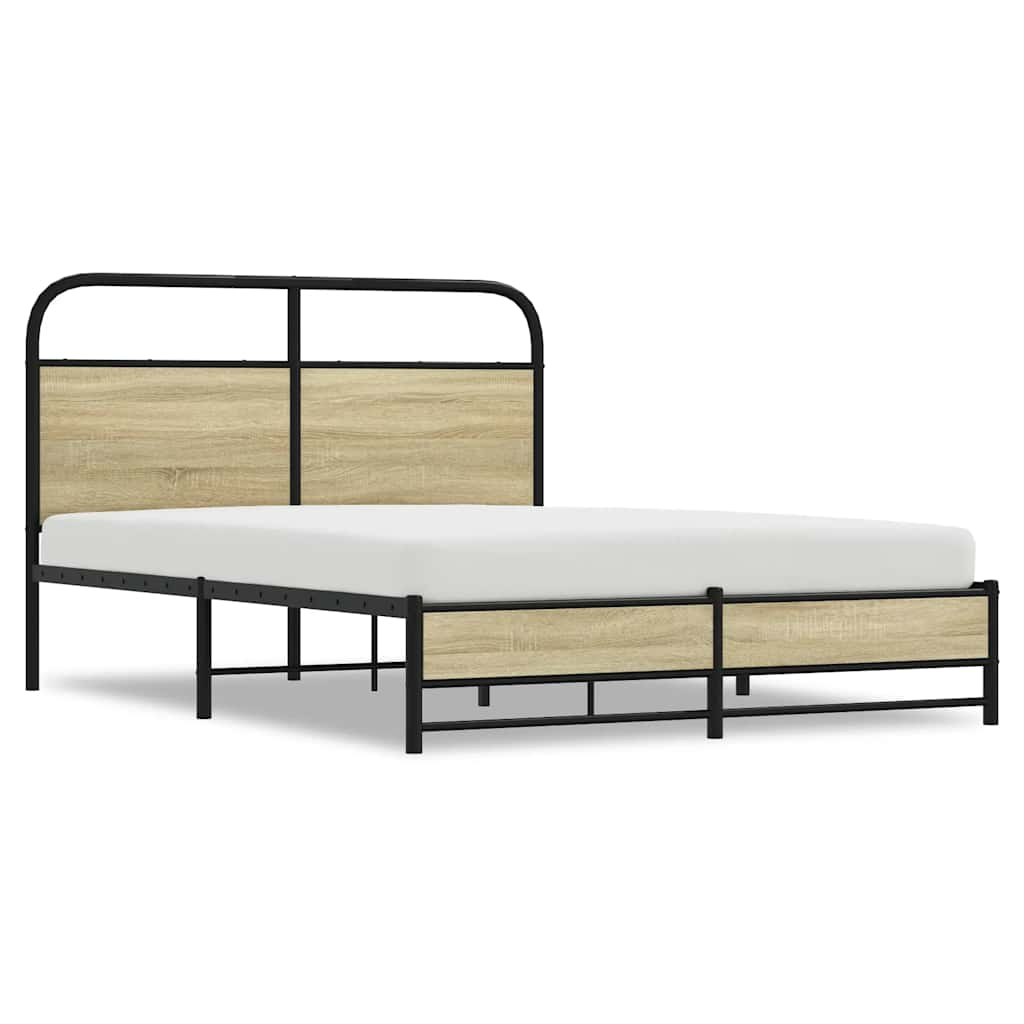 Lit Double Lit Adulte Cadre De Lit Sans Matelas X Cm Ch Ne Sonoma Cfw Leroy Merlin