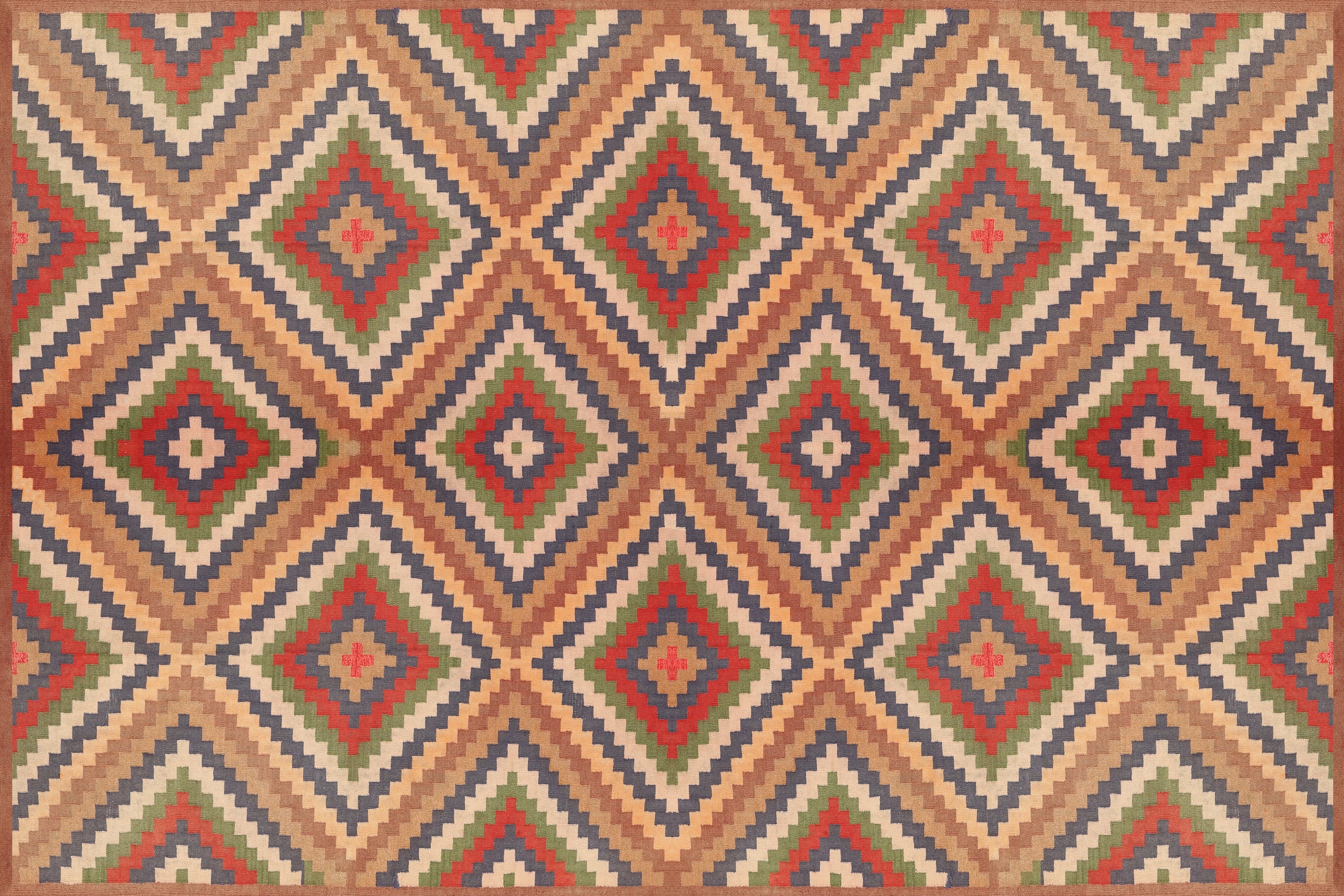 Trabal Pvc Tapis PVC Intérieur/Extérieur Été Tribal 200x300 cm - Vinyle imprimé ...