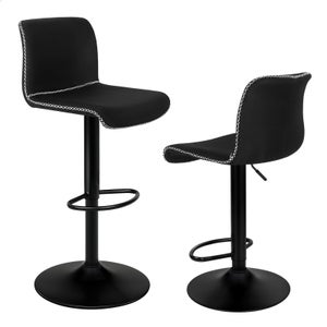 ALFORDSON 1x Tabouret de bar Odette, Tabouret de cuisine pivotant en ALFORDSON 1x Tabouret de bar Odette, Tabouret de cuisine pivotant en