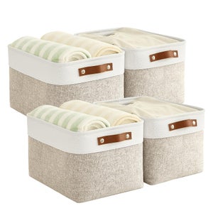 Boîtes de rangement en bois massif de pin - ZERODIS - 3 pcs - 100 L