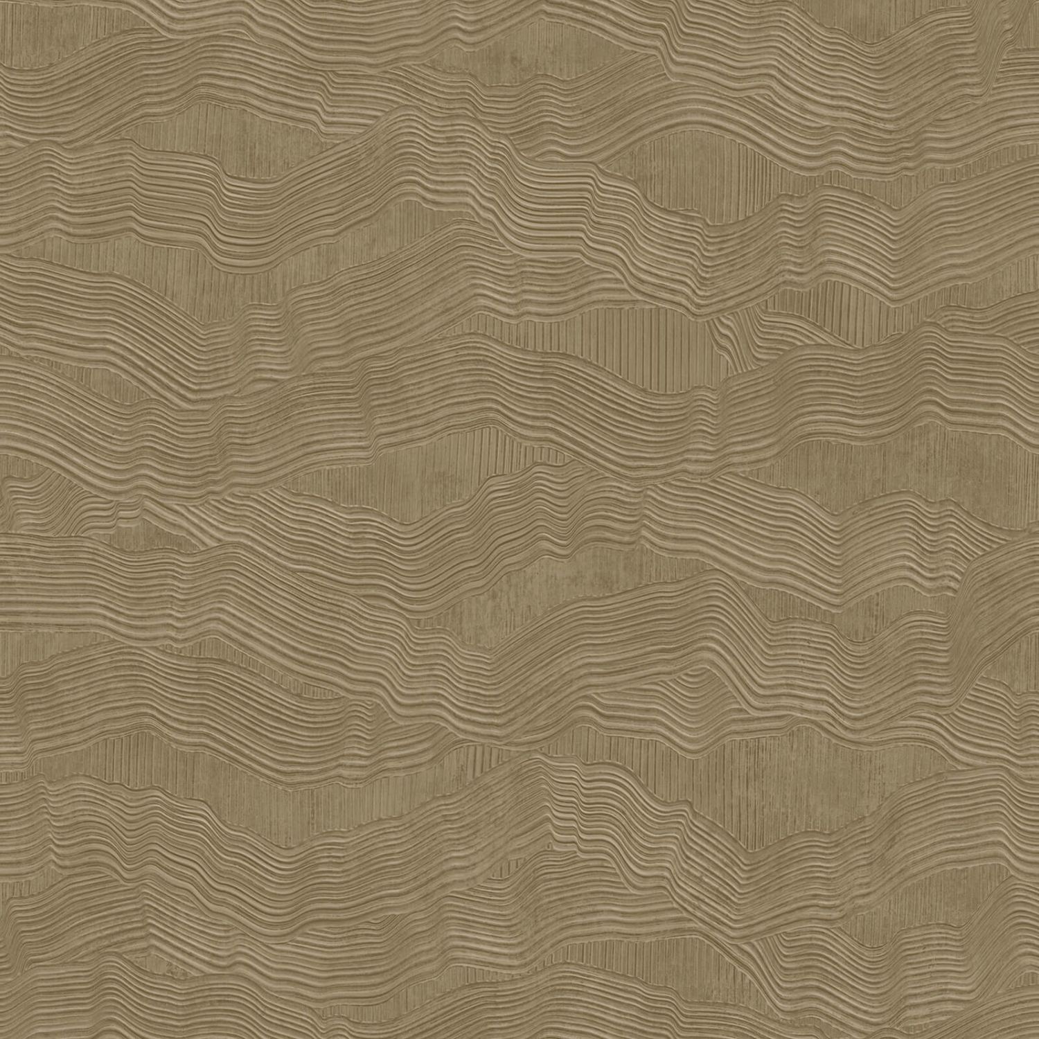 Tapeta faliste linie 3D beżowo-brązowym - 53 cm x 10.05 m - ZAMBAITI