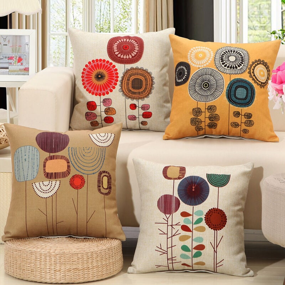 BEBUSINGOTO Copricuscini In Velluto 30x50 Cm Con Stampa Dorata, Federa