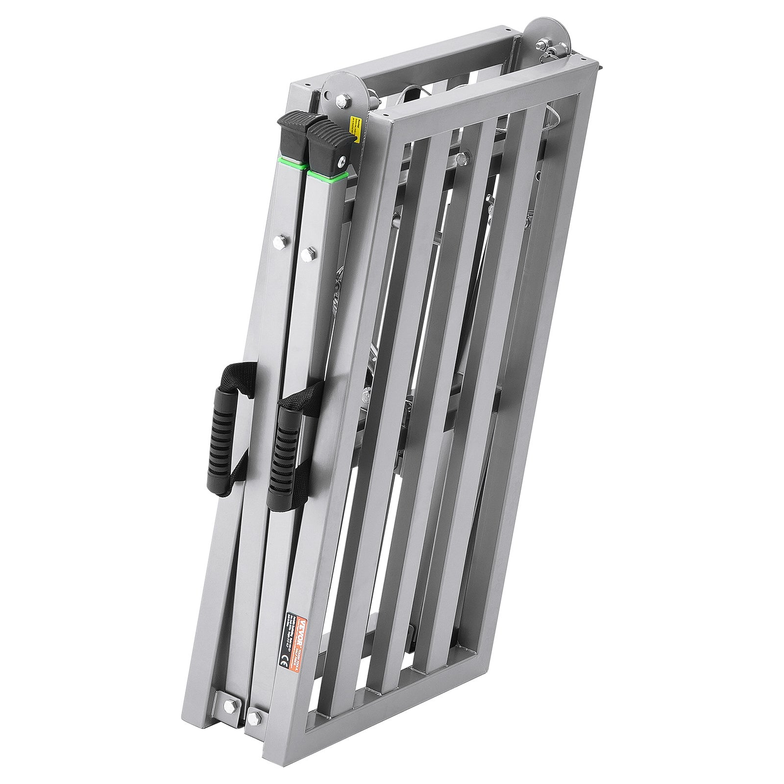 Plateforme de Travail Pliable VEVOR 360kg, Échafaudage Portable en Acier Réglable 700-1150 mm, Marchepied Antidérapant pour Peinture Cloison Nettoyage - 9