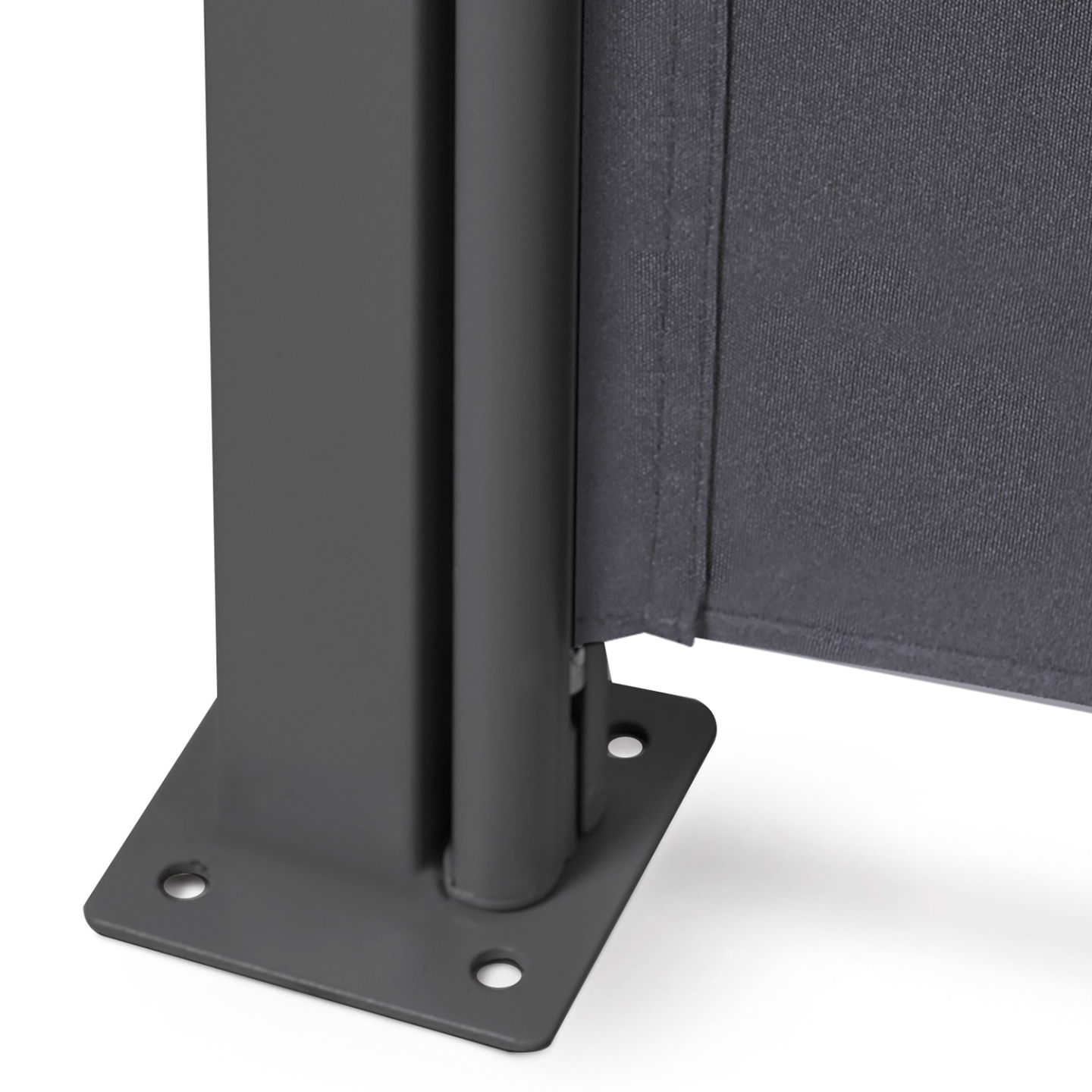 Paravent extérieur rétractable 180 x 400 CM gris anthracite store latéral - 3