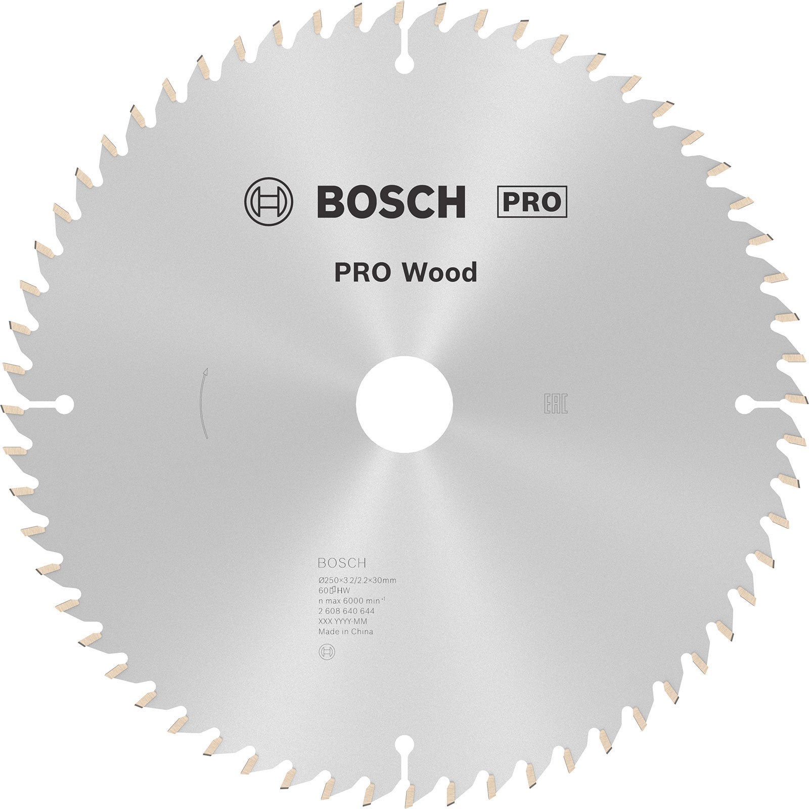 Bosch Professional - Lame Scie Circulaire Optiline Bois 250X30X3,2mm, 60D - 2608640644 - 3