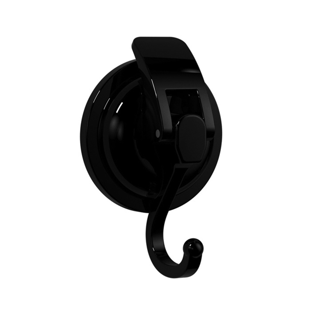 Haki przyssawkowe Czarny 2 sztuki Hak próżniowy wodoodporny odporny na rdzę Bezszwowy hak ścienny Maksymalne obciążenie 5 kg Prysznic C