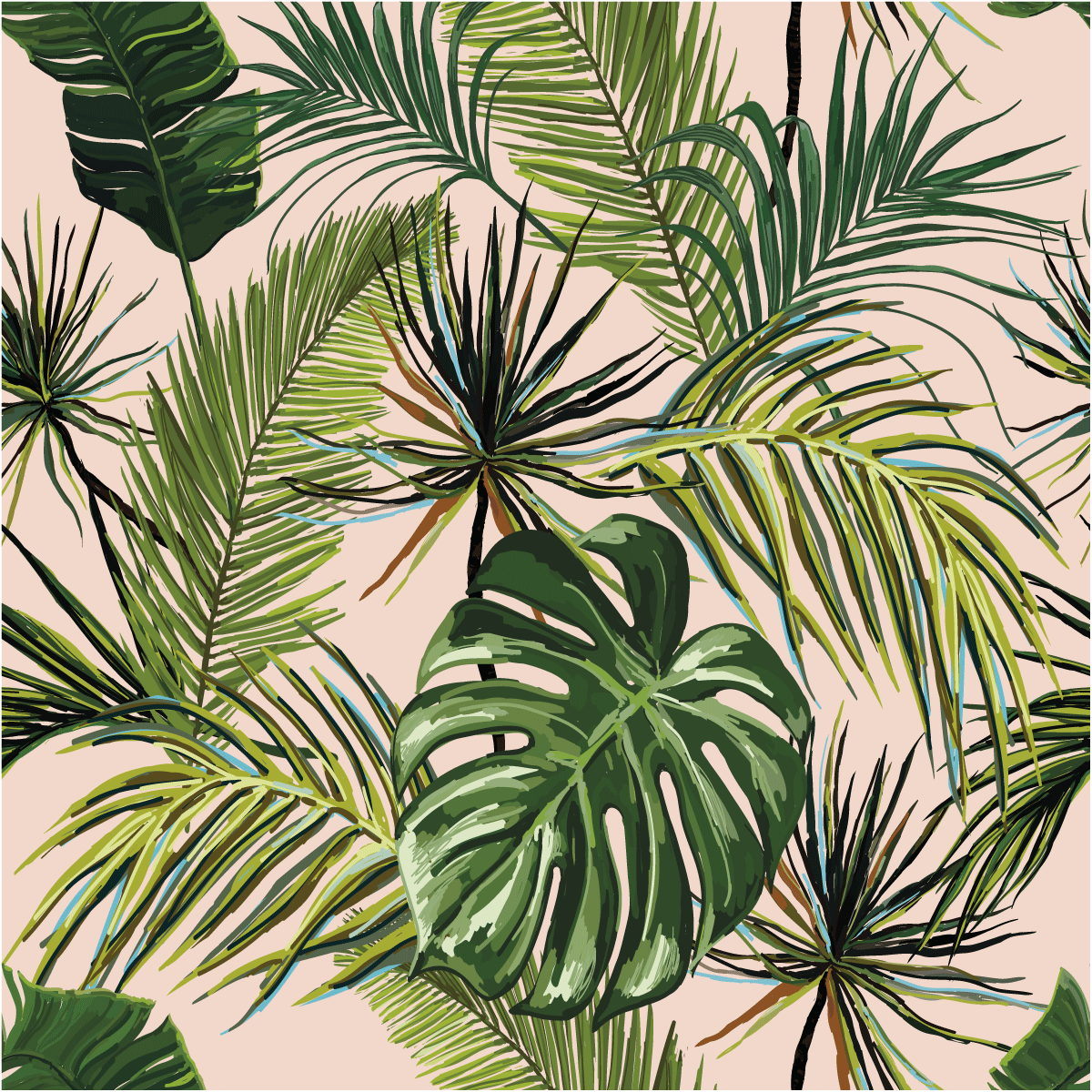 Adesivo arazzo tropicale Curitiba - Sticker adesivo - adesivi murali - 30x30cm - 2