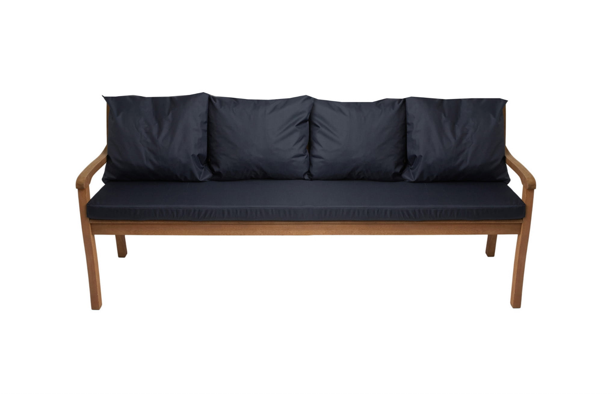 Cojín de banco 170x60/4x50x56cm, cojín de exterior, cojines para columpio de jardín de 3 plazas azul oscuro, cojín de asiento, cojín de respaldo