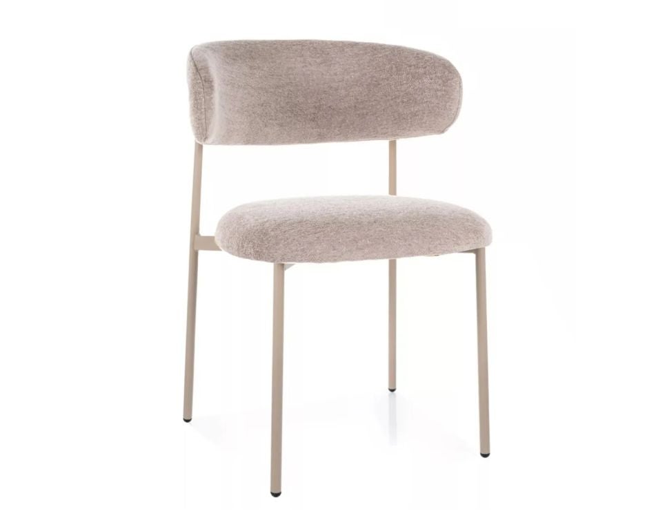 Krzesło tapicerowane ELTON BREGO beżowe