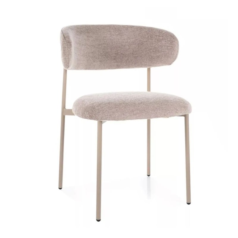 Krzesło tapicerowane ELTON BREGO beżowe