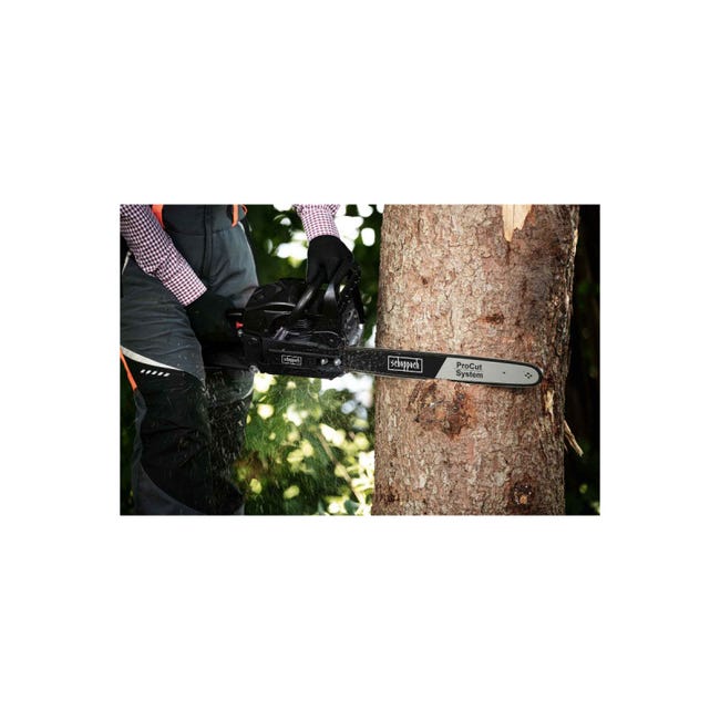 Scheppach Tronconneuse Thermique CSH46 | Moteur 2T De 46cm3 | Chaine Et Scheppach Tronconneuse Thermique CSH46 | Moteur 2T De 46cm3 | Chaine Et