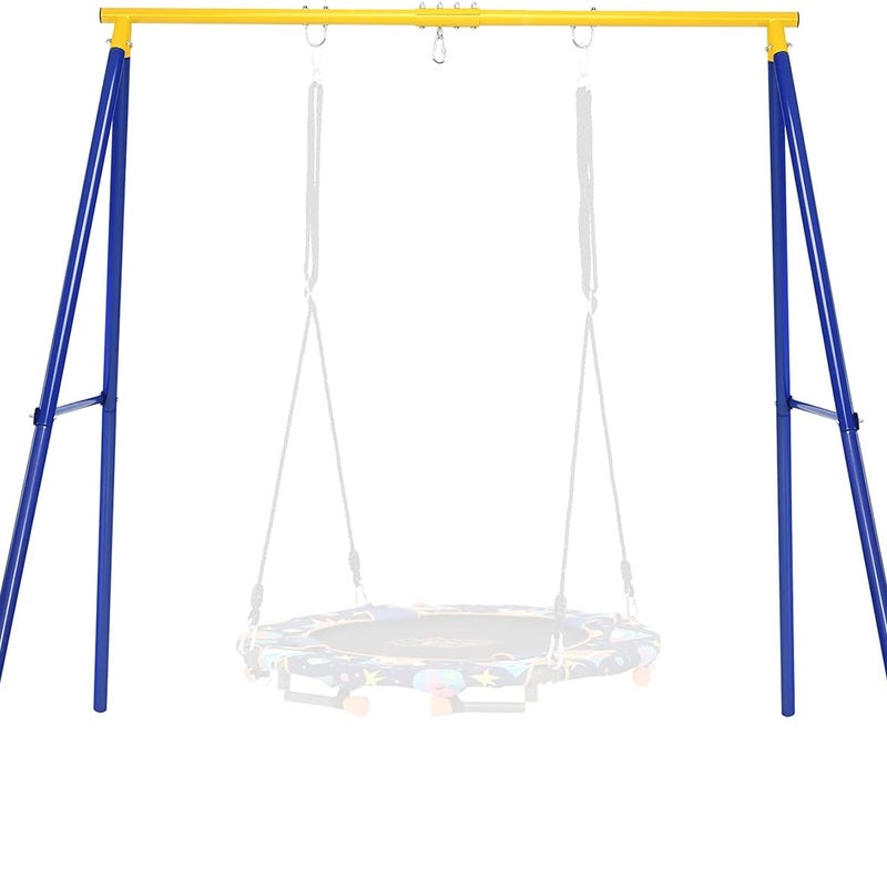 Stelaż huśtawki obciążającej do 200 kg, rusztowanie do huśtawki gniazdowej dla dzieci, stelaż do ogrodu, 194 x 184 x 180 cm
