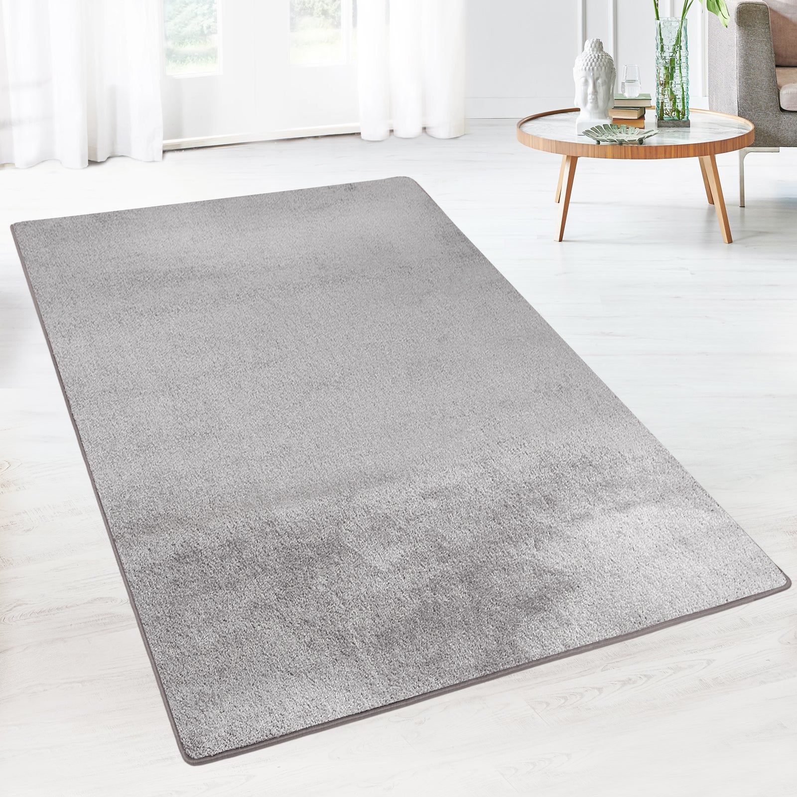 Tapis de Salon en velours Sundae, Argent 80 x 400 cm - 3