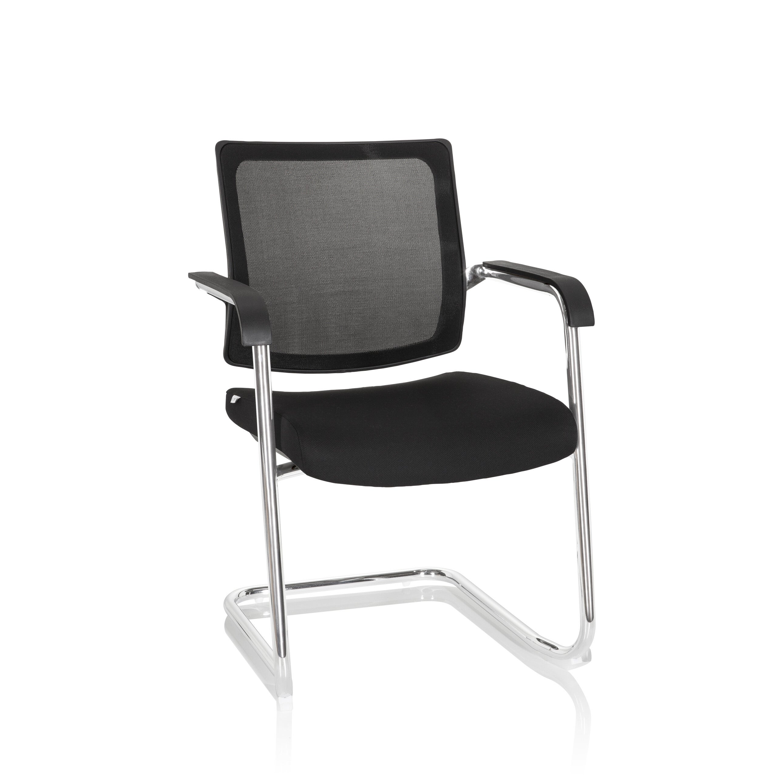 Krzesło dla gości / krzesło konferencyjne LEVIA V czarny hjh OFFICE