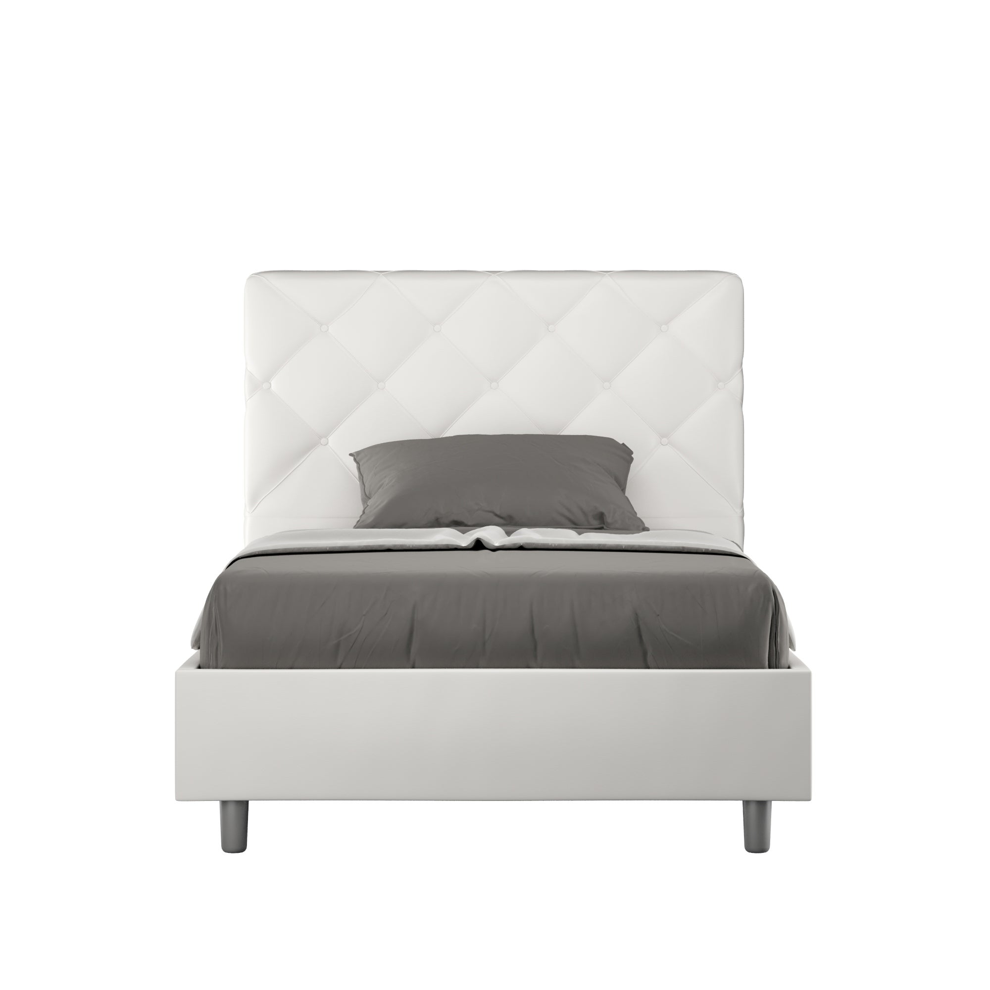 Dessus de lit coton tufté motif damier, Renzo - Ecru - 230 x 250 cm | Leroy Merlin
