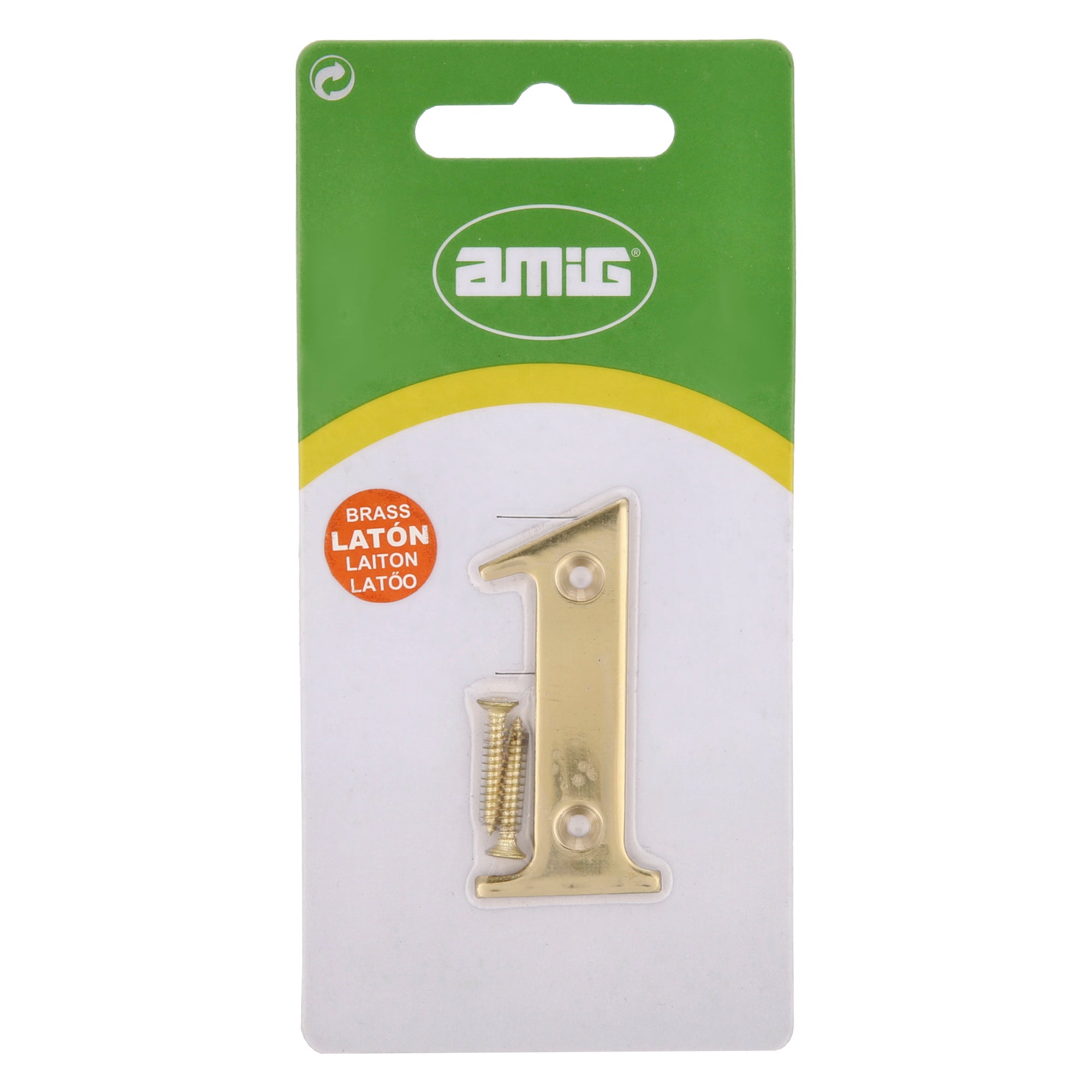 Numero 1 -m.4 laton 10cm. display - 7