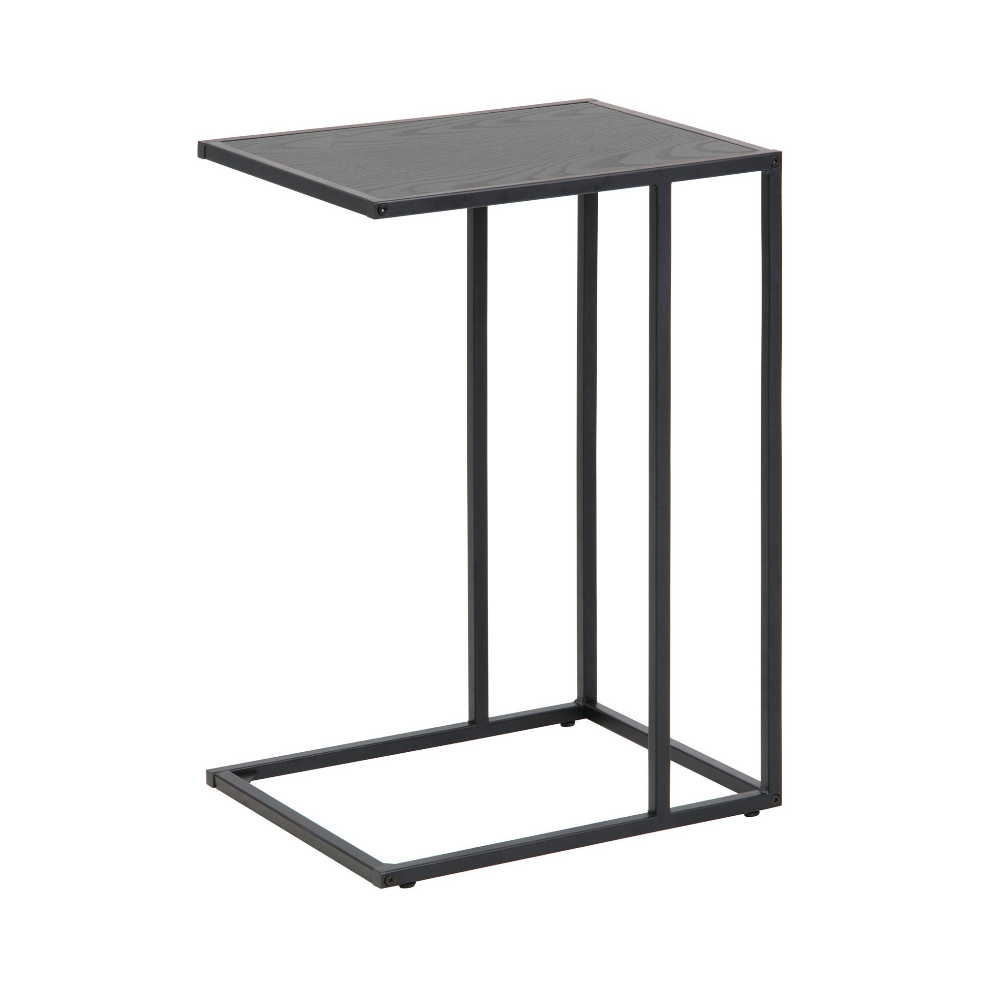 Stolik kawowy Seaford kwadratowy ACTONA nowoczesny loftowy czarny do salonu 63 cm 1 szt.