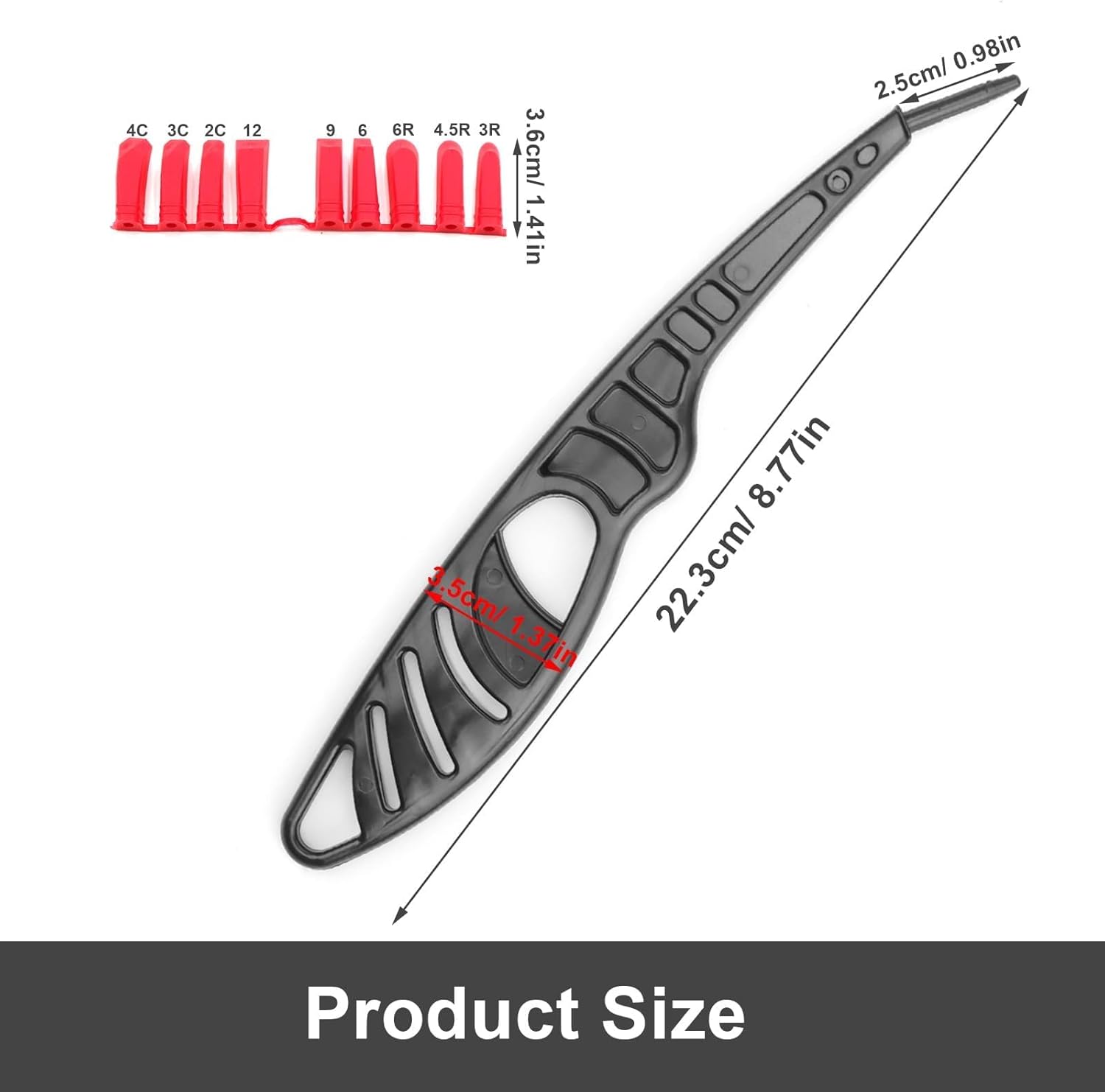 2 Pièces 9 en 1 Raclette Poignées Spatule Joint, Enlever Joint Silicone, Grattoir Colle pour Verre en Plastique, Grattoir à Colle Multifonction, Utili - 3