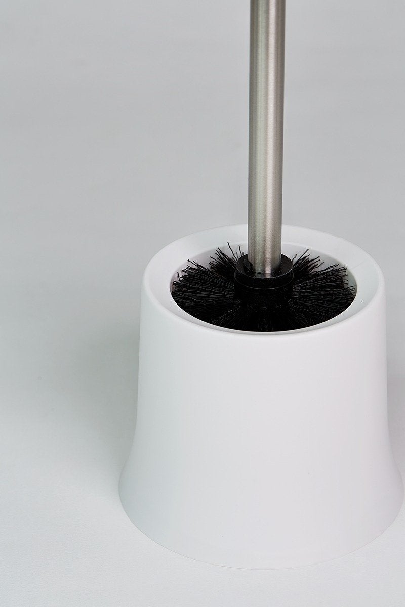 Bac à brosse BASIC BLANC + brosse WC, WENKO, WENKO - 4