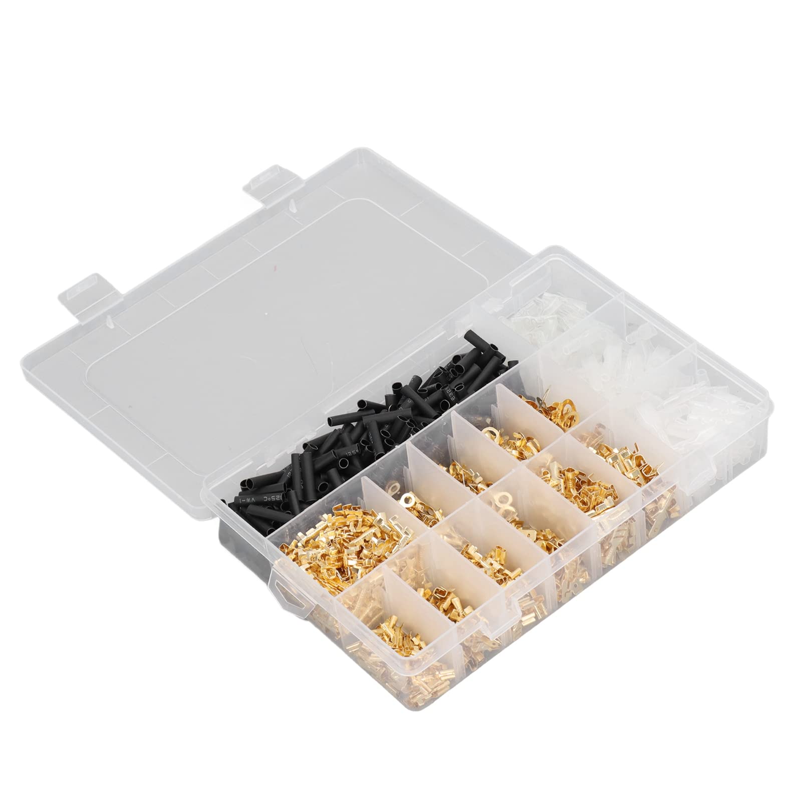 1050 pezzi terminale filo 2,8 mm 4,8 mm 6,3 mm maschio femmina anello connettore a forcella kit set - 5