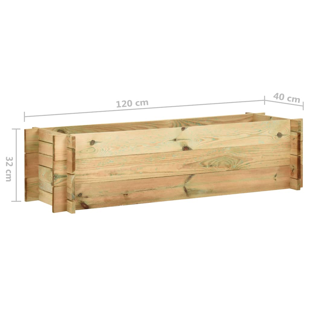 Jardinière surélevée de légumes bois de pin imprégné 120 cm 02_0000856 - 5