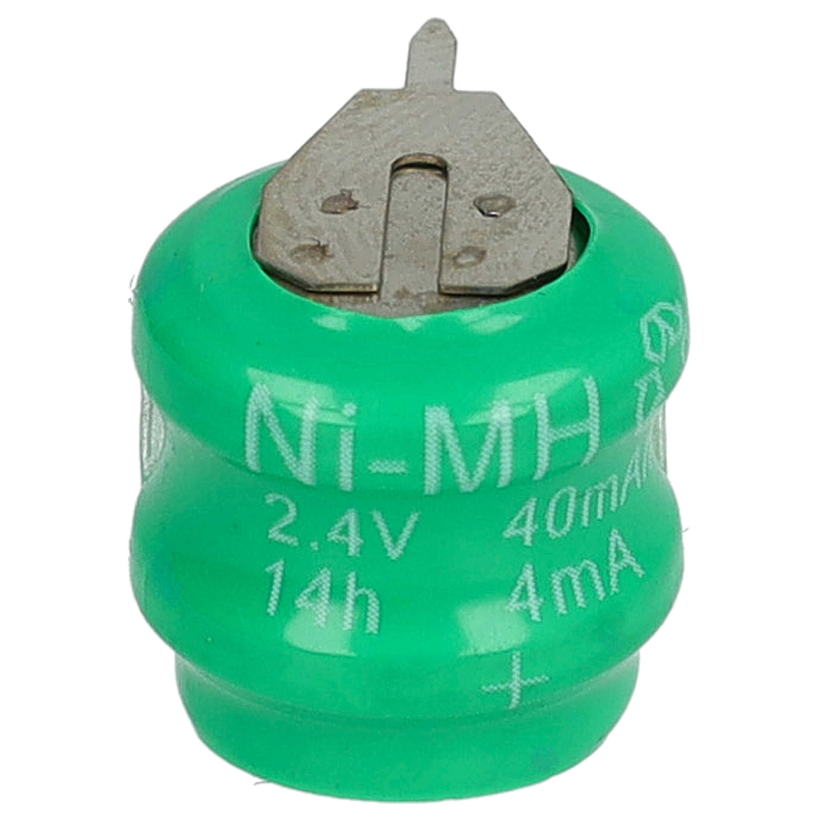 vhbw NiMH pile bouton de remplacement pour type V40H 2 épingles 40mAh 2,4V convient pour les batteries de modélisme etc. - 4